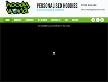 Tablet Screenshot of hoodyworld.co.uk